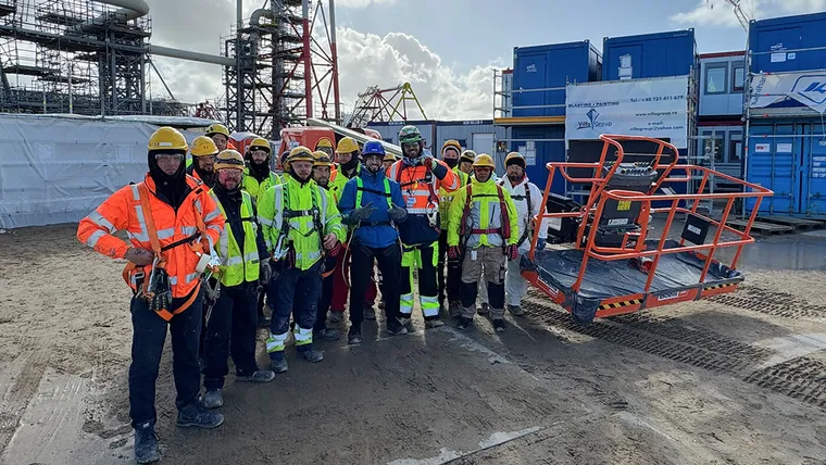 Instructor leading an on-site training